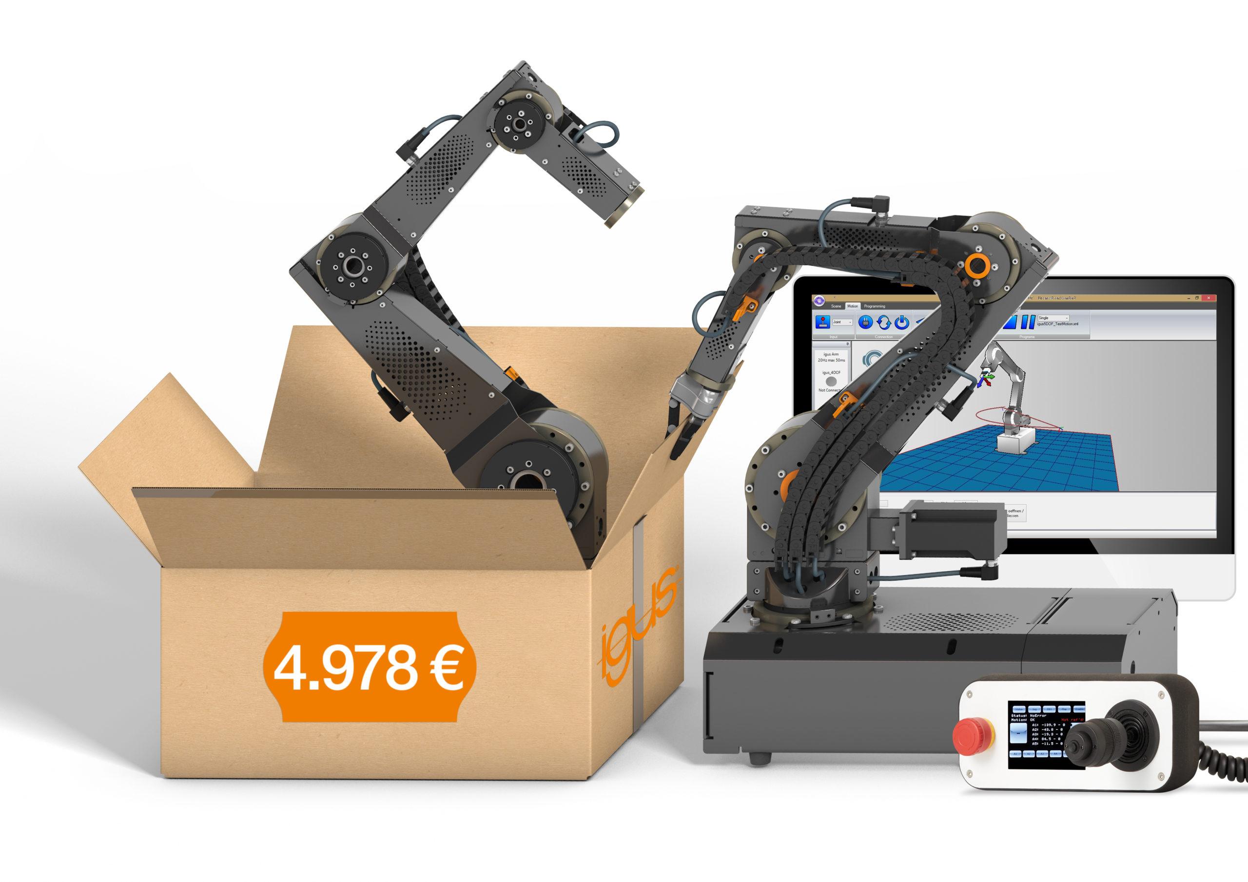 RobotsBlog Costeffective automation for the midsized sector with igus low cost automation