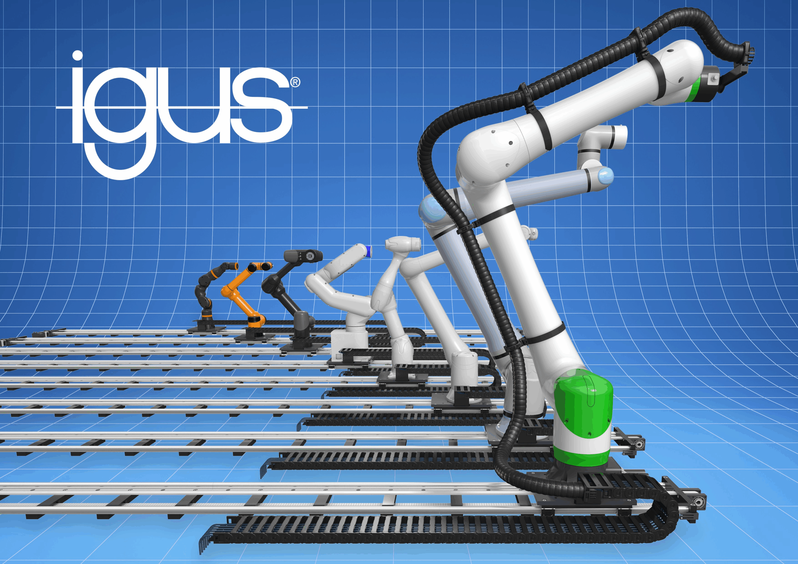 Robots-Blog | Mehr Reichweite für Roboter: Die 7. Achse von igus vervierfacht den Arbeitsraum