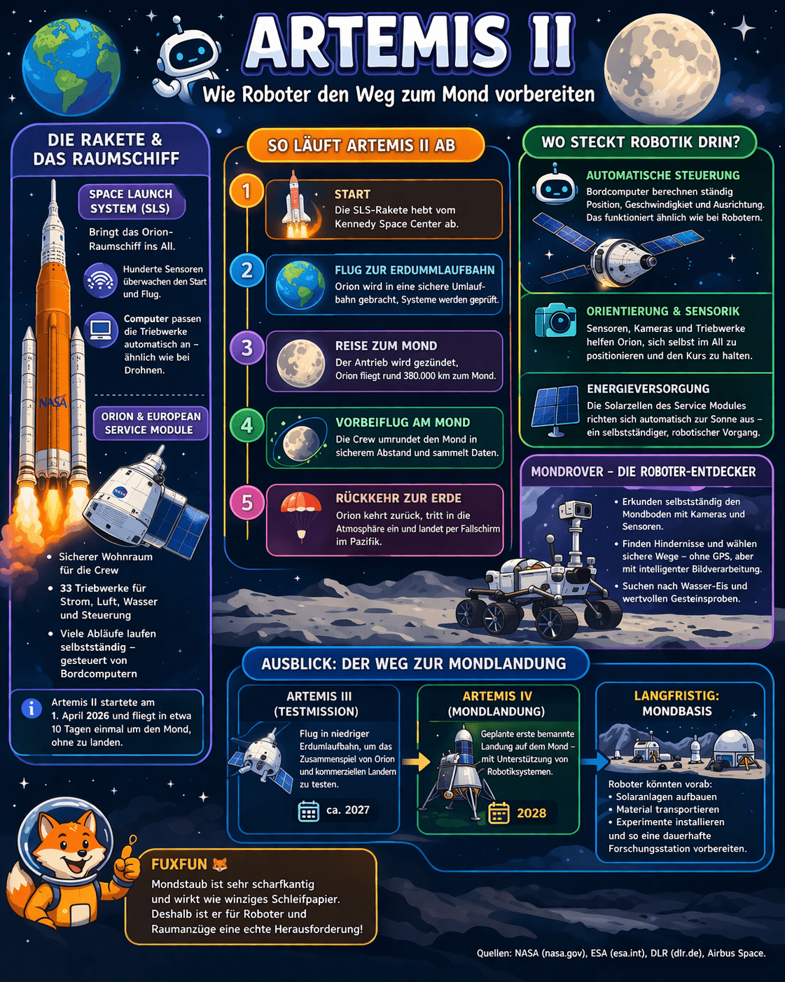 Robots-Blog | Artemis II – Wie Roboter den Weg zurück zum Mond vorbereiten 